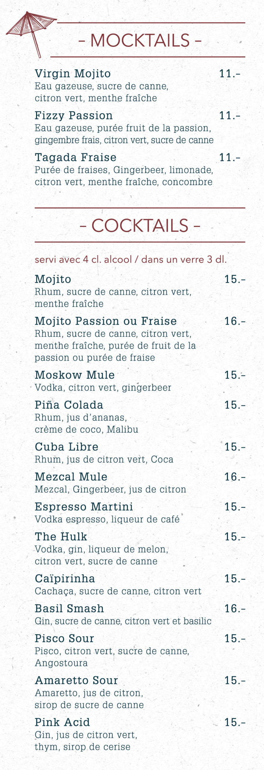 cocktails